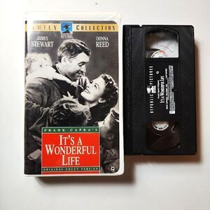 Its a Wonderful Life VHS Movie Family James Stewart Donna Reed 1993 Uncut B&W